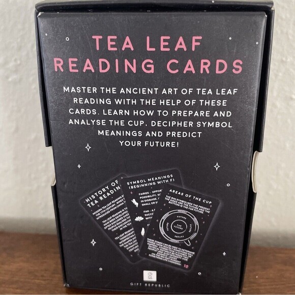 Gift Republic Tea Leaf Reading Cards Read Your Fortune in Tea Leaves 100‎ Cards - Picture 3 of 6